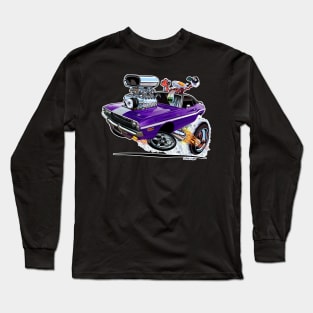 Vince Crain High Octane 1970 Challenger plum Long Sleeve T-Shirt